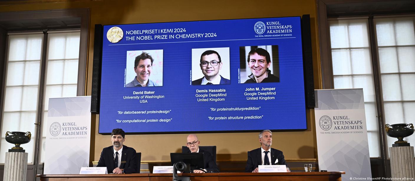باحثون فى مجال البروتينات يفوزون بجائزة نوبل في الكيمياء – DW – 2024/10/9
