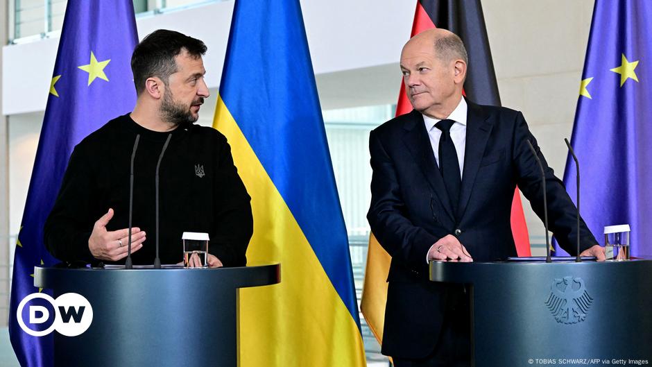 UPDATES — In Berlin, Volodymyr Zelenskyy and Olaf Scholz both voice desire for a 'just peace' in Ukraine