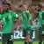 William Troost Ekong of Nigeria reacts instructs teammates during the 2023 Africa Cup of Nations Final match between Nigeria and Cote dIvoire