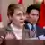 Melanie Joly mit Justin Trudeau im Hintergrund (14.10.2024)