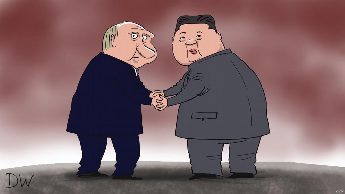 Карикатура на Путин и Си Дзинпин