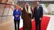 European Council President Charles Michel, right, and European Commission President Ursula von der Leyen, left, welcome Kuwait's Prime Minister Sheikh Ahmad Abdullah Al-Ahmad Al-Sabah during an EU-Gulf Cooperation Council meeting at the European Council building in Brussels. European Council President Charles Michel, right, and European Commission President Ursula von der Leyen, left, welcome Kuwait's Prime Minister Sheikh Ahmad Abdullah Al-Ahmad Al-Sabah during an EU-Gulf Cooperation Council meeting at the European Council building in Brussels.