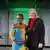 Freetown Mayor Yvonne Aki-Sawyerr holding the German Africa Prize next to German Bundestag President Bärbel Bas