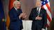 German President Frank-Walter Steinmeier applauds US President Joe Biden after awarding him Germany's Grand Cross special class of the Order of Merit. German President Frank-Walter Steinmeier applauds US President Joe Biden after awarding him Germany's Grand Cross special class of the Order of Merit.