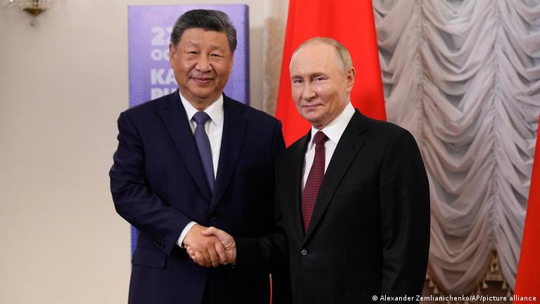 Russia's Putin hosts leaders of India, China at BRICS summit