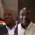 Former Ghana president and presidential candidate for the National Democratic Congress (NDC) John Dramani Mahama (L) and Mahamudu Bawumia, Vice President of Ghana and presidential candidate for Ghana's New Patriotic Party (NPP) (R)