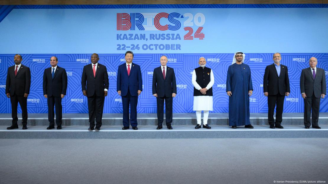 Foto dos representantes dos países que participaram da cúpula dos Brics, na Rússia, em 2024