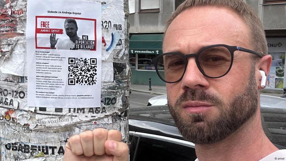 Andrej Gnjot je beloruski aktivista; proveo je u Srbiji godinu dana