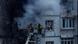 A Kyiv apartment building on fire A Kyiv apartment building on fire