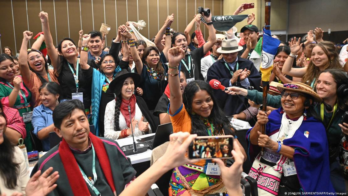 Representantes indígenas na COP16