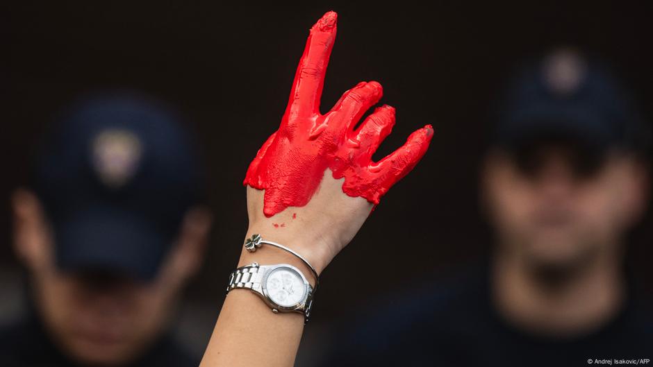 Sa jednog od protesta u Beogradu