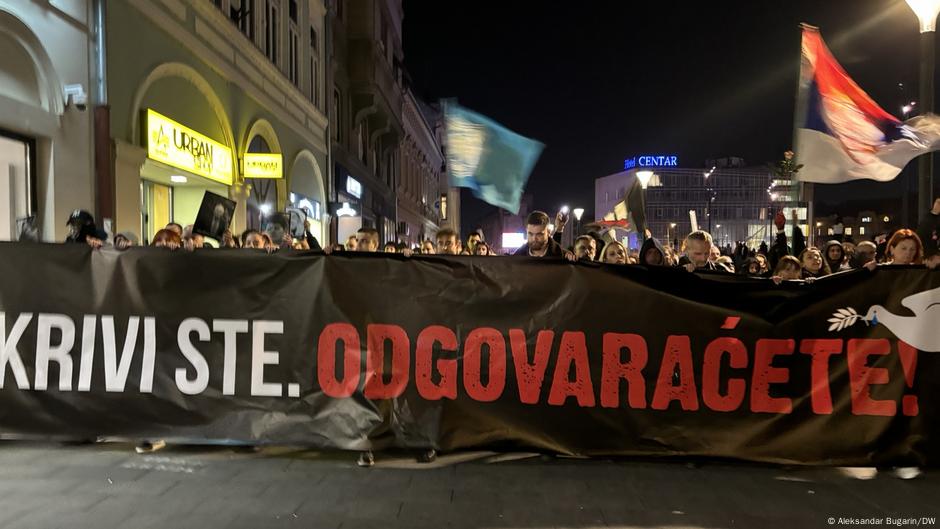 Poruka sa protesta u Novom Sadu u novembru 2024.