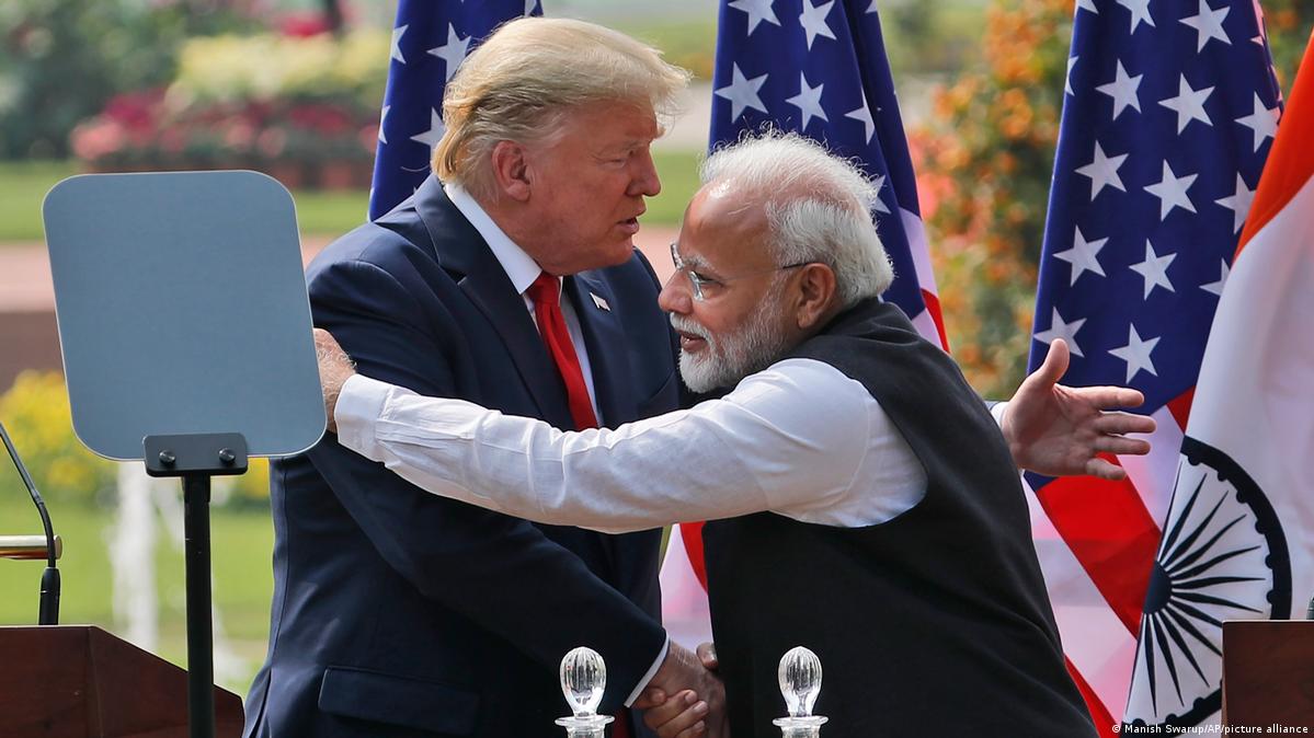 Indien Neu-Delhi 2020 | Donald Trump und Narendra Modi 