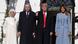 Beyaz Saray'da Erdoğan, 2019'da Trump tarafından ağırlanırken. Sırasıyla Emine Erdoğan, Cumhurbaşkanı Erdoğan, Başkan Trump ve Melania Trump yan yana durarak basına poz veriyor Beyaz Saray'da Erdoğan, 2019'da Trump tarafından ağırlanırken. Sırasıyla Emine Erdoğan, Cumhurbaşkanı Erdoğan, Başkan Trump ve Melania Trump yan yana durarak basına poz veriyor