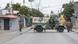 Militares moçambicanos patrulham as ruas durante um protesto em Maputo Militares moçambicanos patrulham as ruas durante um protesto em Maputo
