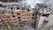 A drone view shows an apartment building hit by a Russian missile strike A drone view shows an apartment building hit by a Russian missile strike