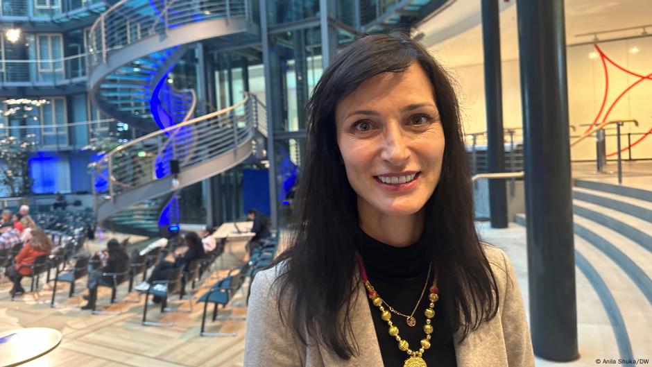 Bivša komesarka EU Marija Gabrijel 7. novembra 2024. u Alijanc Forumu u Berlinu