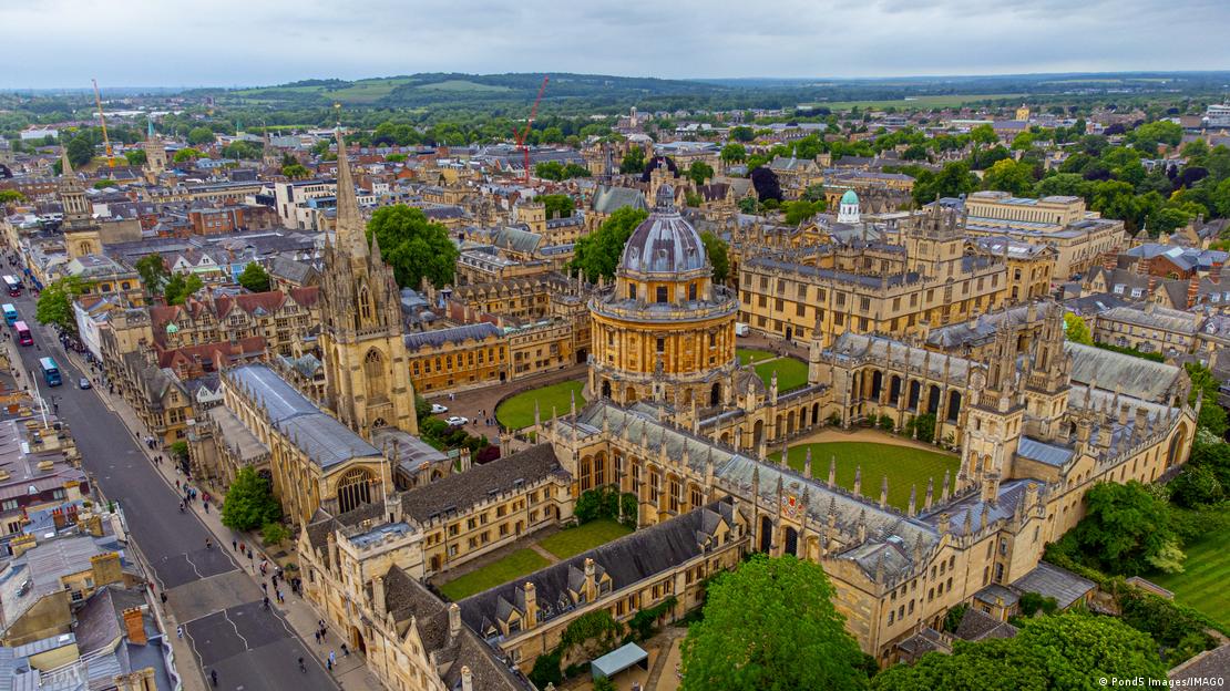 Luftbild der Oxford-Universität 
