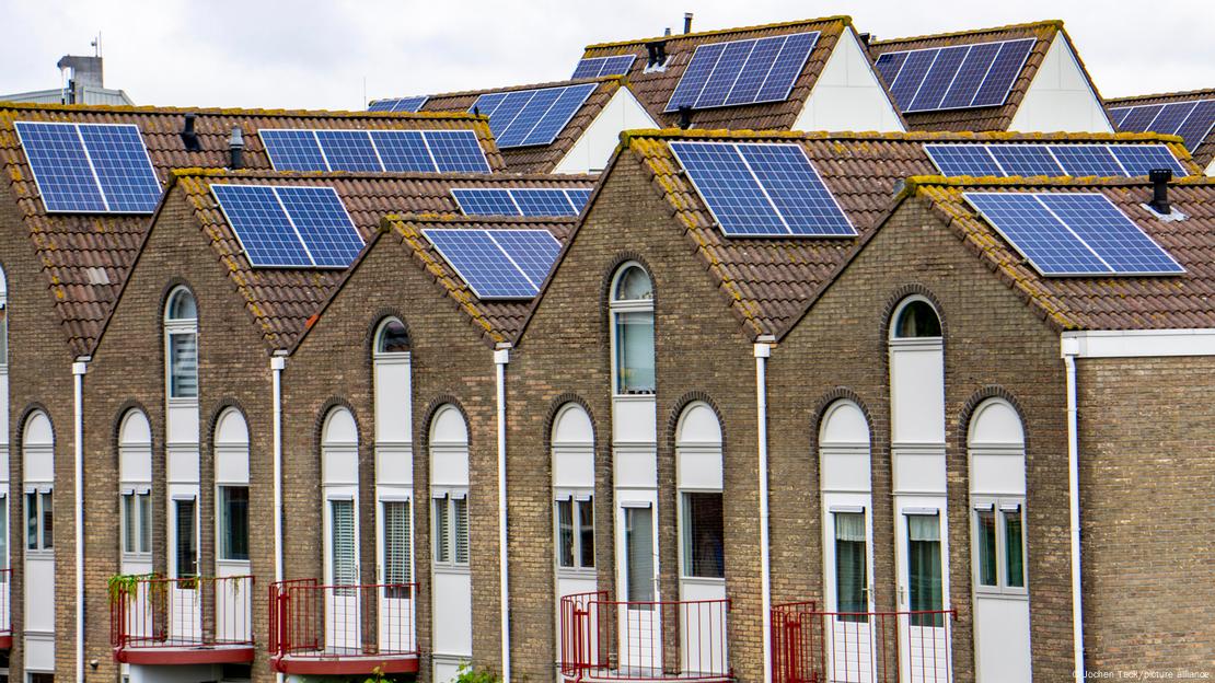 Casas com tetos solares em Vlissingen, Holanda