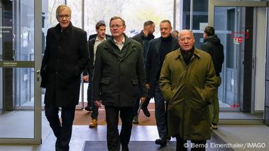 left to right: Dietmar Bartsch, Bodo Ramelow, Gregor Gysi