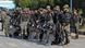 Pakistani Rangers in riot gear stand guard Pakistani Rangers in riot gear stand guard