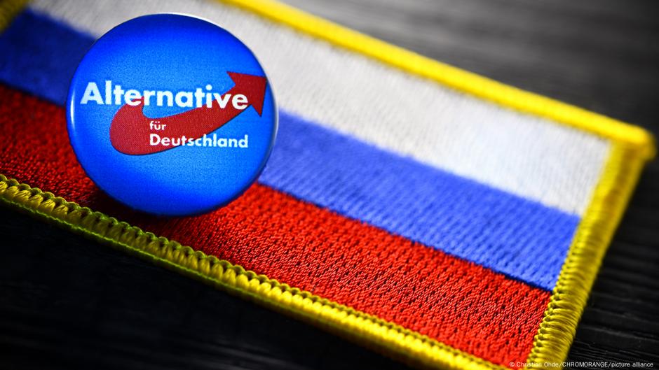 Logo AfD-a i boje ruske zastave