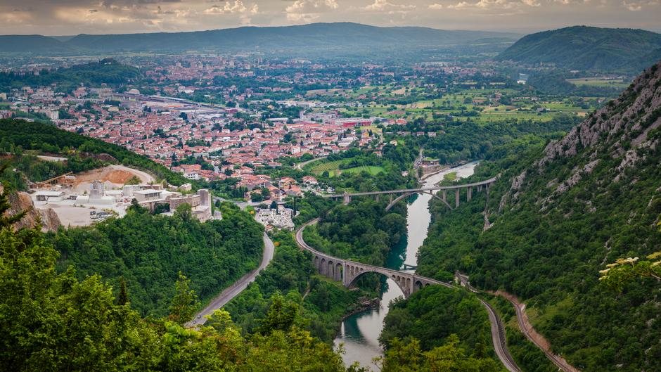 Prekrasan pogled na Vipavsku dolinu i Novu Goricu