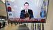 El presidente Yoon Suk-yeol pronuncia un discurso en TV.