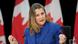 Chrystia Freeland speaks with reporters in Ottawa, Canada Chrystia Freeland speaks with reporters in Ottawa, Canada