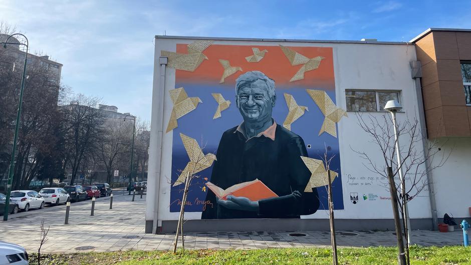 Mural sa likom Jovana Divjaka u Sarajevum nastao je 2022. Autor: Obojena klapa