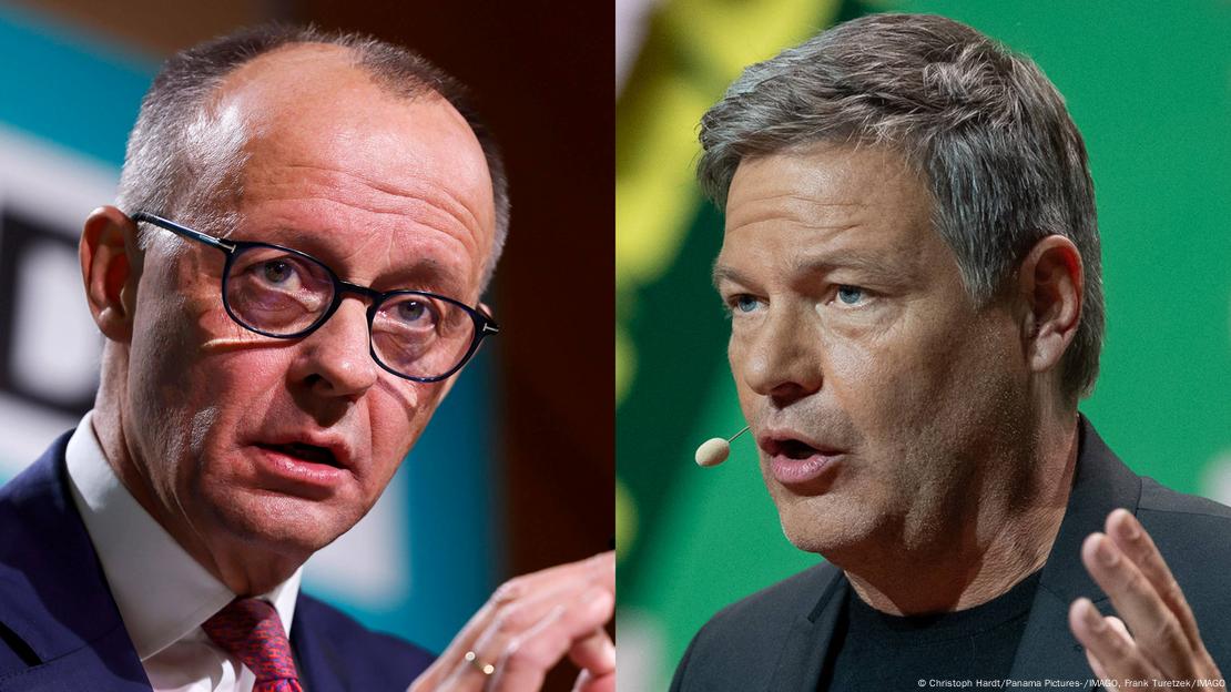 Friedrich Merz dhe Robert Habeck në debat