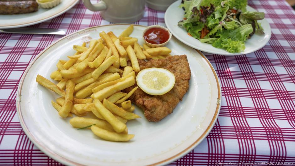 Šnicla sa pomfritom i salata