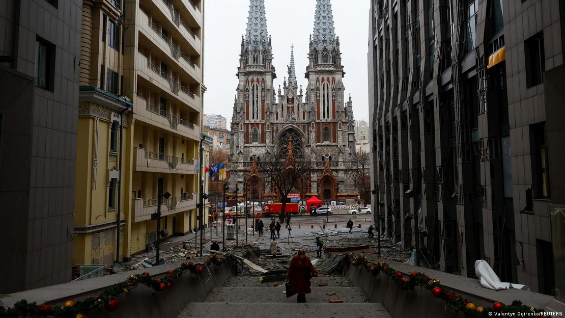 Βομβαρδισμένο σημείο στο κέντρο του Κιέβου Βομβαρδισμένο σημείο στο κέντρο του Κιέβου