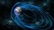La brújula magnética que guió a exploradores durante siglos está cambiando su rumbo. En la imagen, representación de las líneas de fuerza magnéticas de la Tierra, conocidas como la magnetosfera, que protegen al planeta del viento solar. La brújula magnética que guió a exploradores durante siglos está cambiando su rumbo. En la imagen, representación de las líneas de fuerza magnéticas de la Tierra, conocidas como la magnetosfera, que protegen al planeta del viento solar.