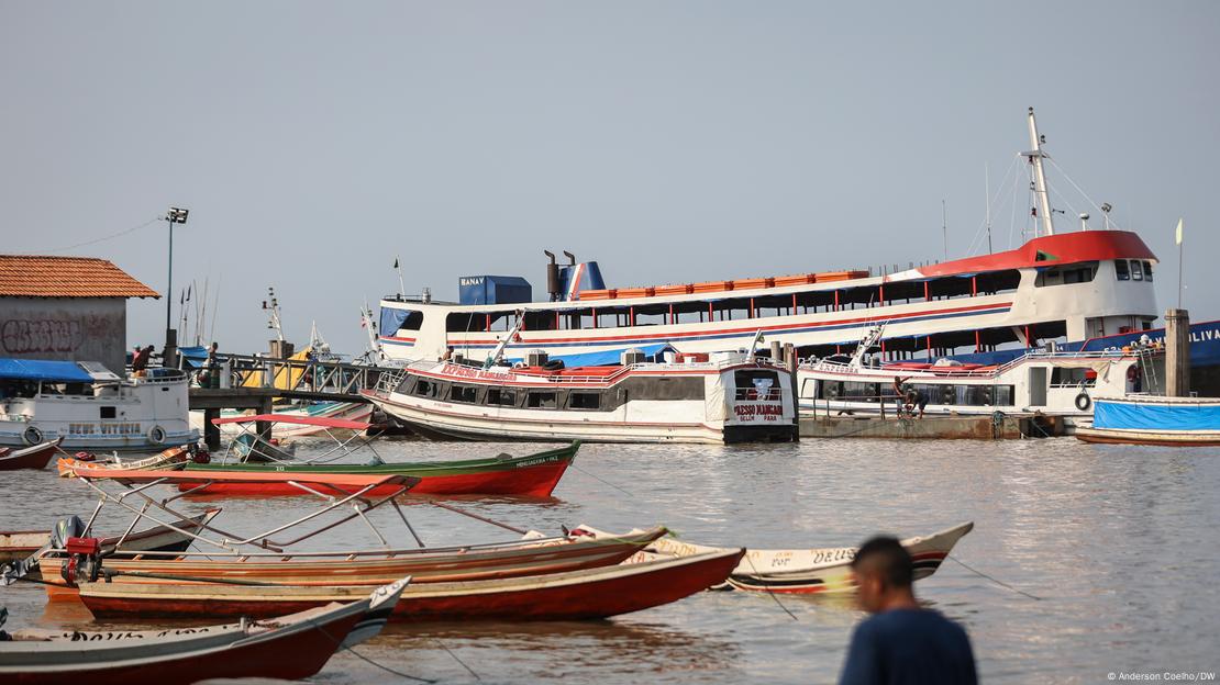 Porto em Icoroaci, de onde partem os barcos para a ilha de Tatuoca