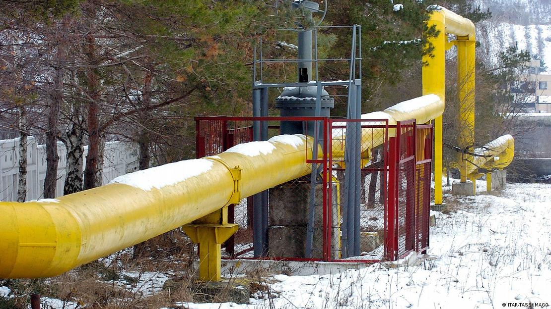 Ponto de distruibuição de gás da Gazprom