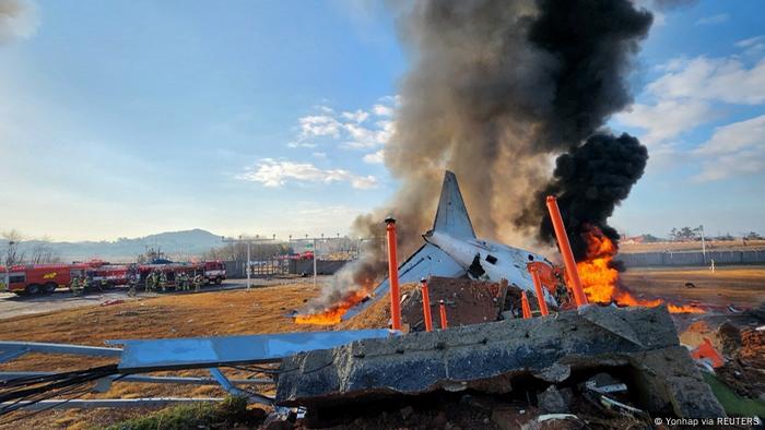 Coreia do Sul ordena inspeção em aeronaves Boeing após acidente