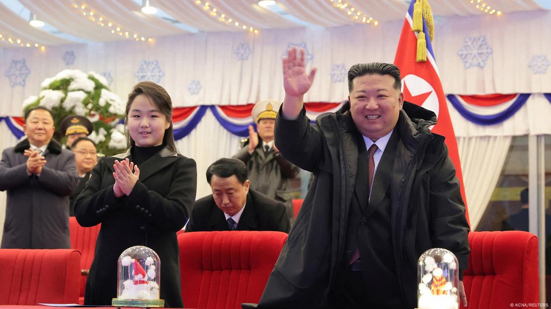La joven Kim Ju-ae participa en las celebraciones del Ao Nuevo en Corea del Norte junto con su padre, Kim Jong-un.
