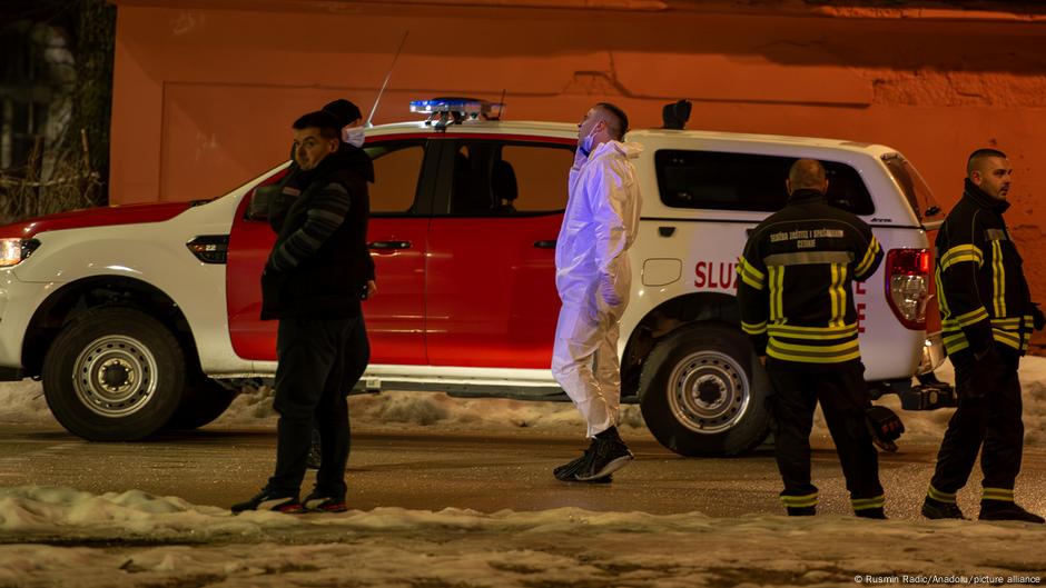 Policija na mestu zločina, Cetinje 1. januara 2025.