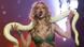 Picture of singer Britney Spears in a green bikini top singing with a yellow snake draped across her shoulders. Picture of singer Britney Spears in a green bikini top singing with a yellow snake draped across her shoulders.