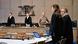 The defense legal team and court staff at the case opening in Mannheim The defense legal team and court staff at the case opening in Mannheim