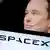 SpaceX-Logo und Foto von Elon Musk