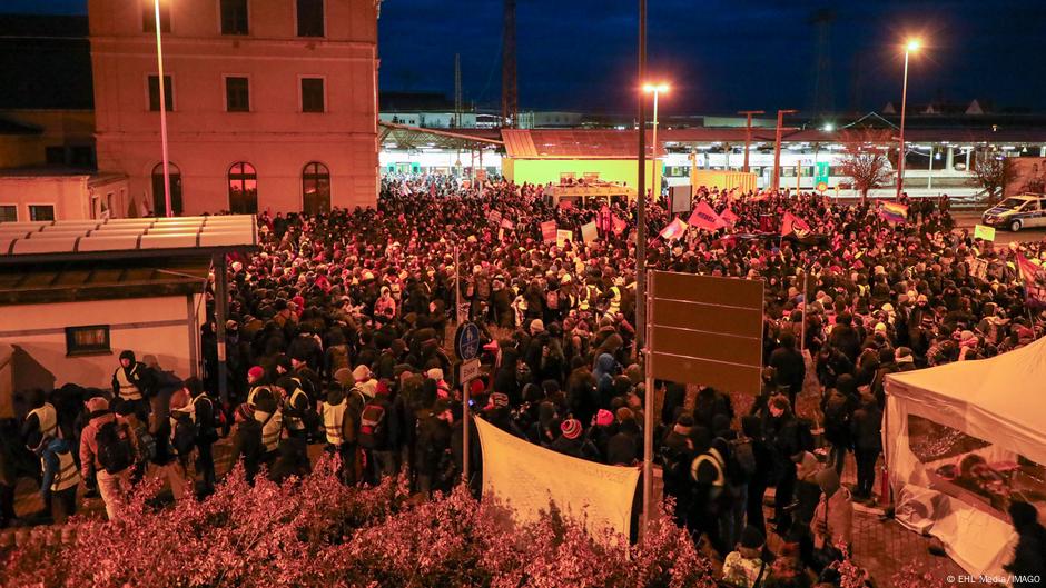 Demonstracije protiv kongresa AfD, Riza, Nemačka, 11.01.2025.