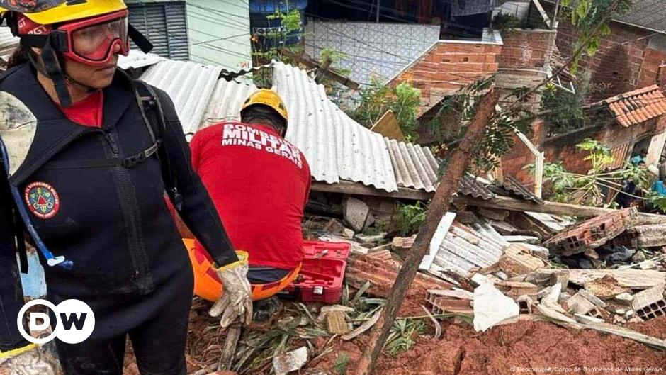 Deslizamentos de terra deixam mortos e desaparecidos em Minas Gerais