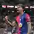 Lamine Yamal celebra el gol ante el Real Madrid en el partido de la Supercopa de España en Arabia Saudí.