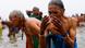 Devotees bathe in the river in Prayagraj, India, on January 13, 2025 Devotees bathe in the river in Prayagraj, India, on January 13, 2025