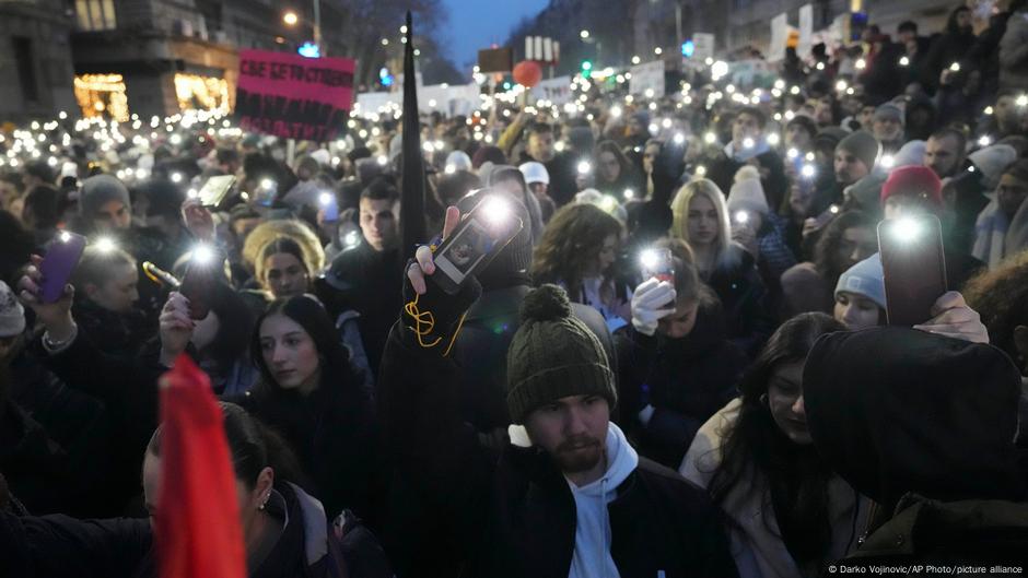 Sa jednog od protesta u Beogradu