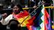 Simpatizante de Evo Morales blande la wiphala (bandera colorida a cuadros de los pueblos indígenas) en una marcha. (13.01.2025) Simpatizante de Evo Morales blande la wiphala (bandera colorida a cuadros de los pueblos indígenas) en una marcha. (13.01.2025)