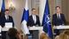 Κρίστεν Μίχαλ, Αλεξάντερ Στουμπ και Μαρκ Ρούτε στο Ελσίνκι