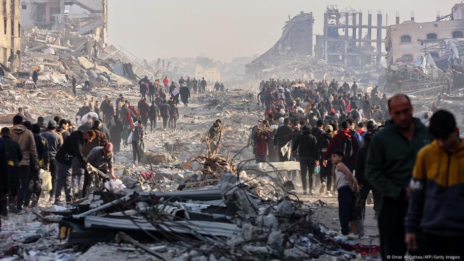 Raseljeni Palestinici se vraćaju na sever Pojasa Gaze, 19.01.2025.